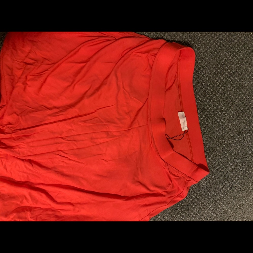 Zara womens orange maxi skirt